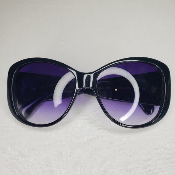 Y2K Juicy Couture Shades Rich Girls Rhinestone Black Sunglasses Limited Edition main image 9